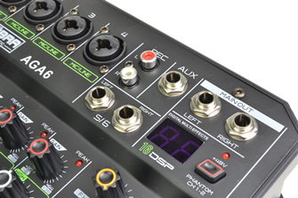 Compact 6 Channel Mixer with DSP Effec 